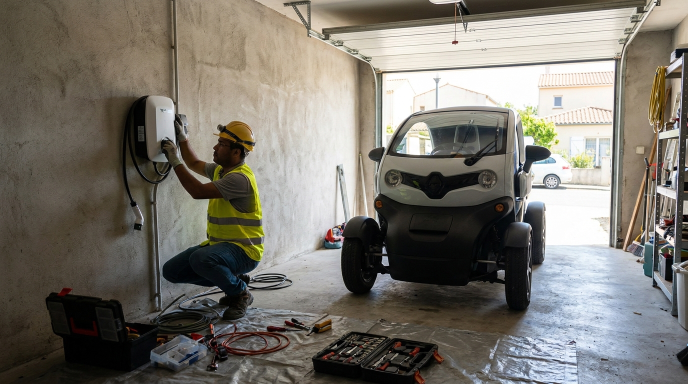 Instalacao de carregador de carro eletrico profissional em Criciúma‑SC