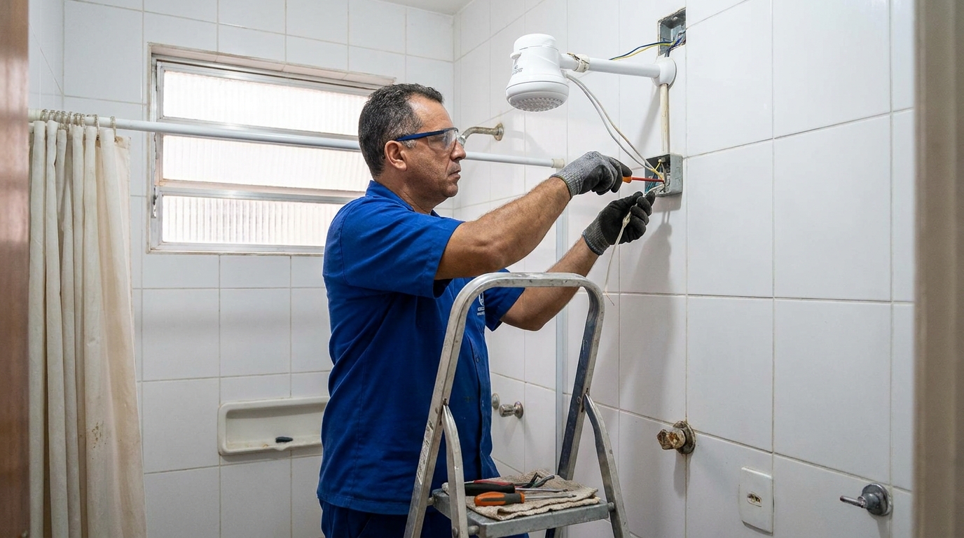 Instalacao de chuveiro eletrico em Criciúma‑SC