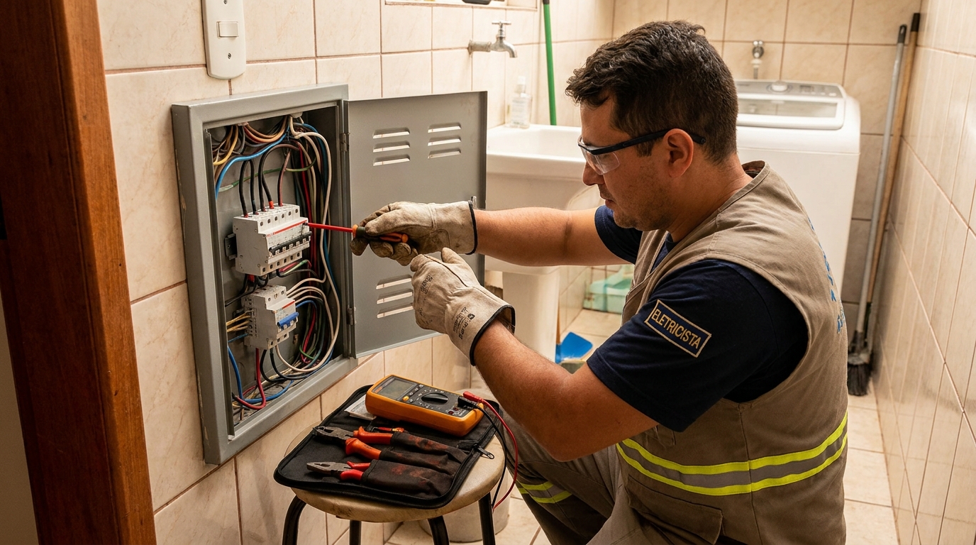 Instalacao de disjuntor residencial em Criciúma‑SC