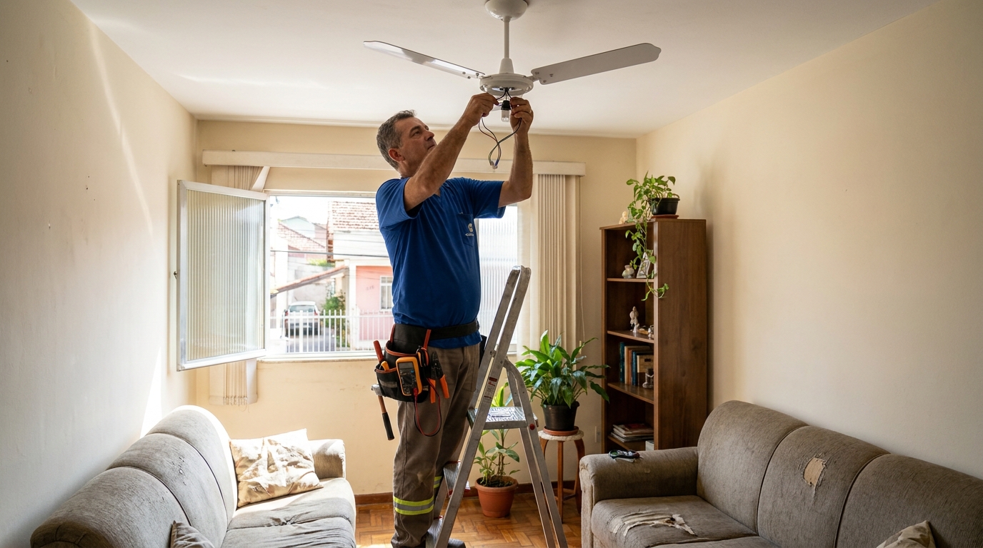 Instalacao de ventilador de teto em Criciúma‑SC