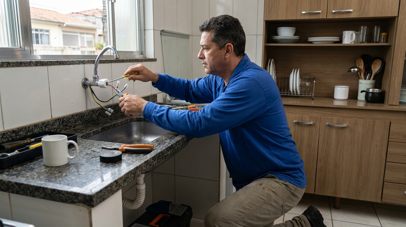 Troca de torneira eletrica em Criciúma‑SC